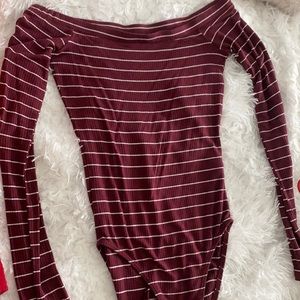burgundy bodysuits